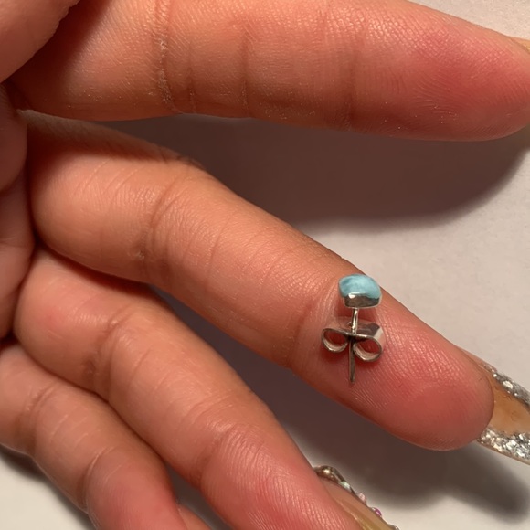 larimar earring - Picture 3 of 3